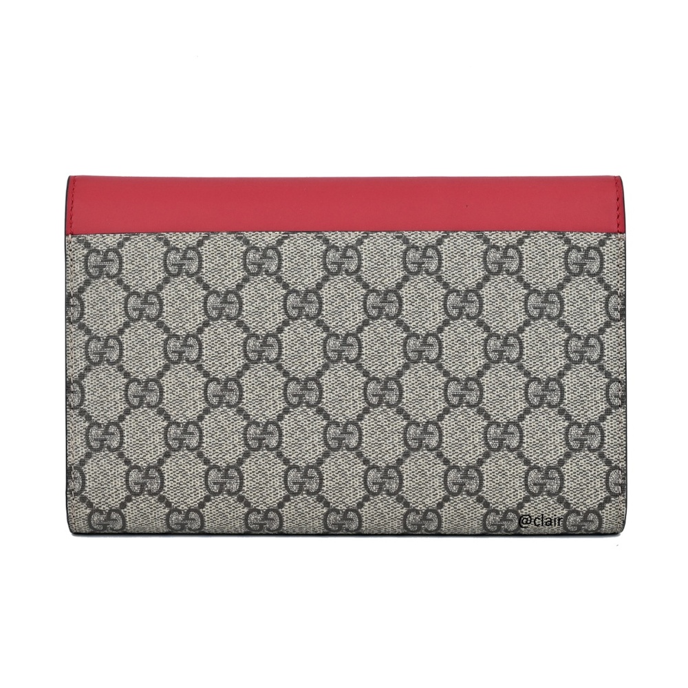 Gucci GG Supreme Canvas Peony Moon Pouch/Clutch - Picture 3 of 8
